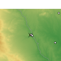 Nearby Forecast Locations - Piedras Negras - Kaart