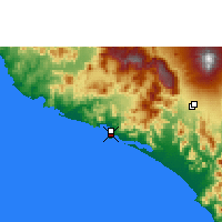 Nearby Forecast Locations - Manzanillo - Kaart