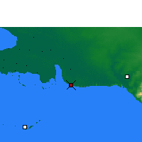 Nearby Forecast Locations - Playa Girón - Kaart