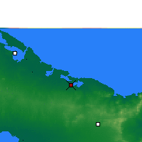 Nearby Forecast Locations - Puerto Padre - Kaart