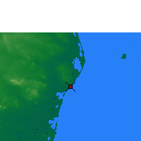 Nearby Forecast Locations - Puerto Cabezas - Kaart