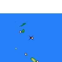 Nearby Forecast Locations - Gustavia - Kaart