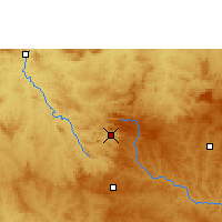 Nearby Forecast Locations - Pirenópolis - Kaart