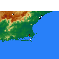 Nearby Forecast Locations - São Pedro da Aldeia - Kaart