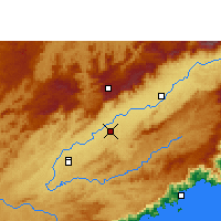 Nearby Forecast Locations - Taubaté - Kaart