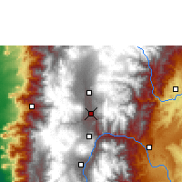 Nearby Forecast Locations - Ambato - Kaart