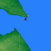 Nearby Forecast Locations - Punta Dúngeness - Kaart