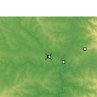 Nearby Forecast Locations - Guaraní Intl. Airport - Kaart