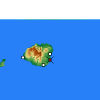Nearby Forecast Locations - Lihue - Kaart