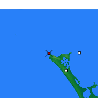Nearby Forecast Locations - Cape Reinga - Kaart