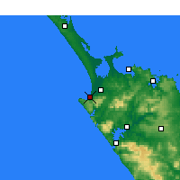 Nearby Forecast Locations - Ahipara - Kaart