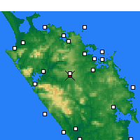 Nearby Forecast Locations - Kaikohe - Kaart