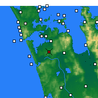 Nearby Forecast Locations - Pukekohe - Kaart