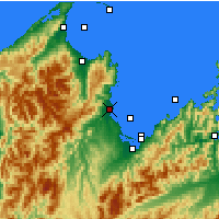 Nearby Forecast Locations - Motueka - Kaart