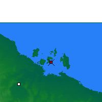Nearby Forecast Locations - Centre Island - Kaart