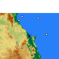 Nearby Forecast Locations - Cairns - Kaart