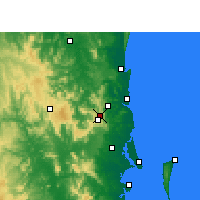 Nearby Forecast Locations - Baroon Pocket Dam - Kaart