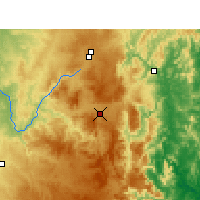 Nearby Forecast Locations - Tenterfield - Kaart