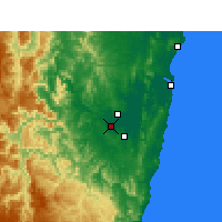 Nearby Forecast Locations - Grafton - Kaart