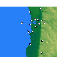 Nearby Forecast Locations - Garden Isl. - Kaart