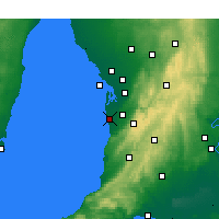 Nearby Forecast Locations - Adelaide - Kaart