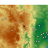 Nearby Forecast Locations - Mount Boyce - Kaart