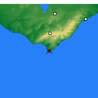 Nearby Forecast Locations - Cape Otway - Kaart