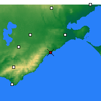 Nearby Forecast Locations - Aireys Inlet - Kaart