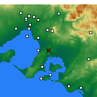 Nearby Forecast Locations - Cranbourne - Kaart