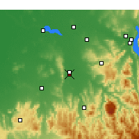Nearby Forecast Locations - Wangaratta - Kaart