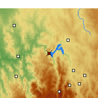 Nearby Forecast Locations - Burrinjuck Dam - Kaart