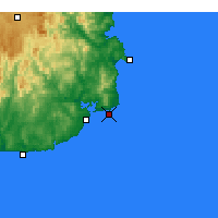 Nearby Forecast Locations - Gabo Island Lighthouse - Kaart