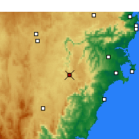 Nearby Forecast Locations - Nerriga - Kaart