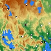 Nearby Forecast Locations - Ouse - Kaart