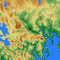 Nearby Forecast Locations - Bushy Park - Kaart