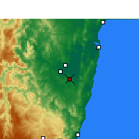 Nearby Forecast Locations - Grafton Airport - Kaart