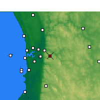 Nearby Forecast Locations - Kalamunda - Kaart