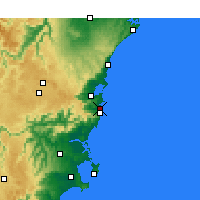 Nearby Forecast Locations - Kiama - Kaart