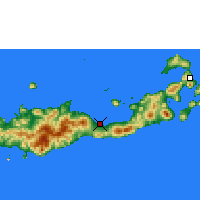 Nearby Forecast Locations - Maumere - Kaart