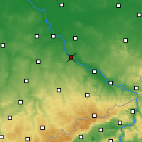 Nearby Forecast Locations - Meißen - Kaart
