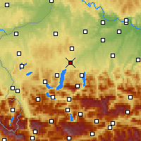 Nearby Forecast Locations - Vöcklabruck - Kaart