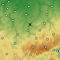 Nearby Forecast Locations - Glauchau - Kaart