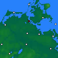 Nearby Forecast Locations - Stralsund - Kaart