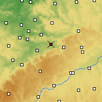 Nearby Forecast Locations - Göppingen - Kaart