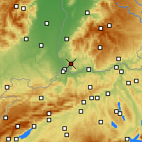 Nearby Forecast Locations - Lörrach - Kaart