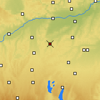 Nearby Forecast Locations - Aichach - Kaart