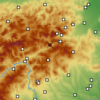 Nearby Forecast Locations - Mürzzuschlag - Kaart