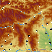 Nearby Forecast Locations - Knittelfeld - Kaart