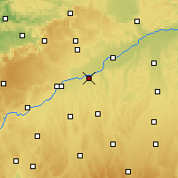 Nearby Forecast Locations - Günzburg - Kaart