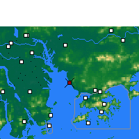 Nearby Forecast Locations - Shenzhen AP - Kaart